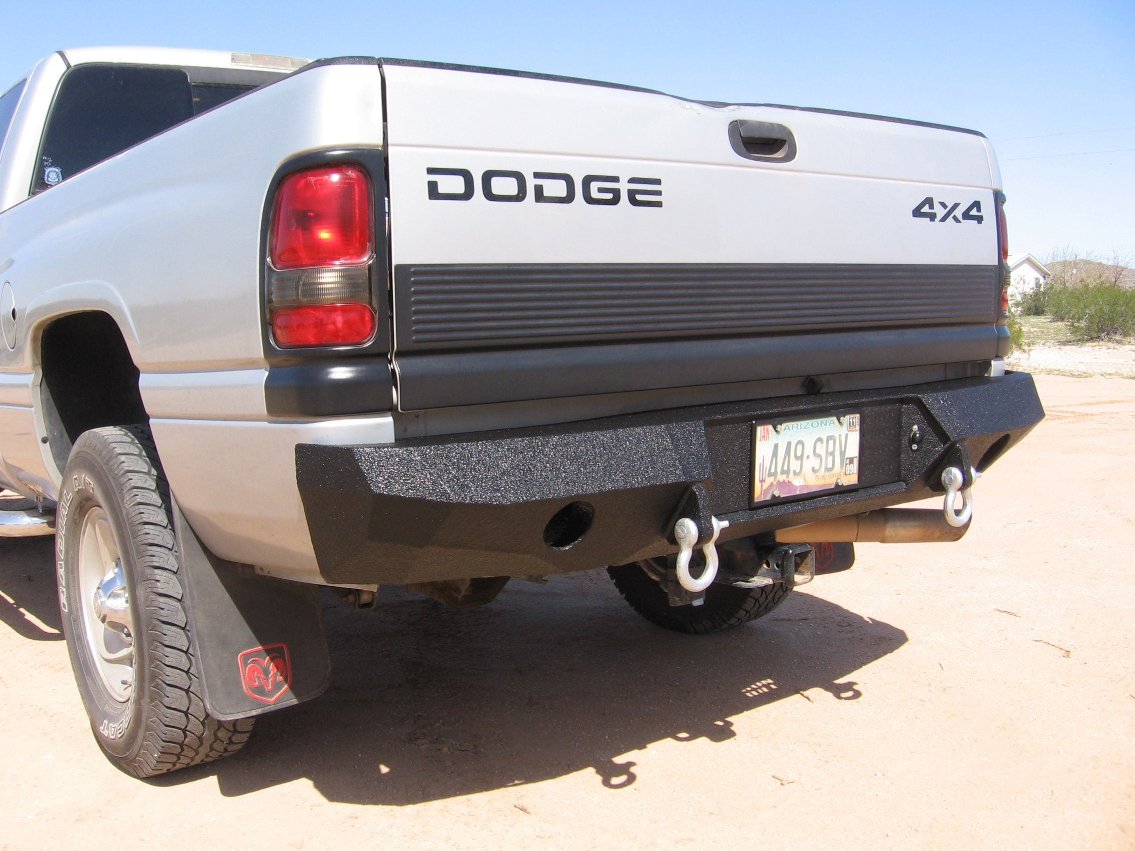 94-01 Dodge 1500 Rear Base Bumper 94-01 Dodge 1500 Rear Base Bumper