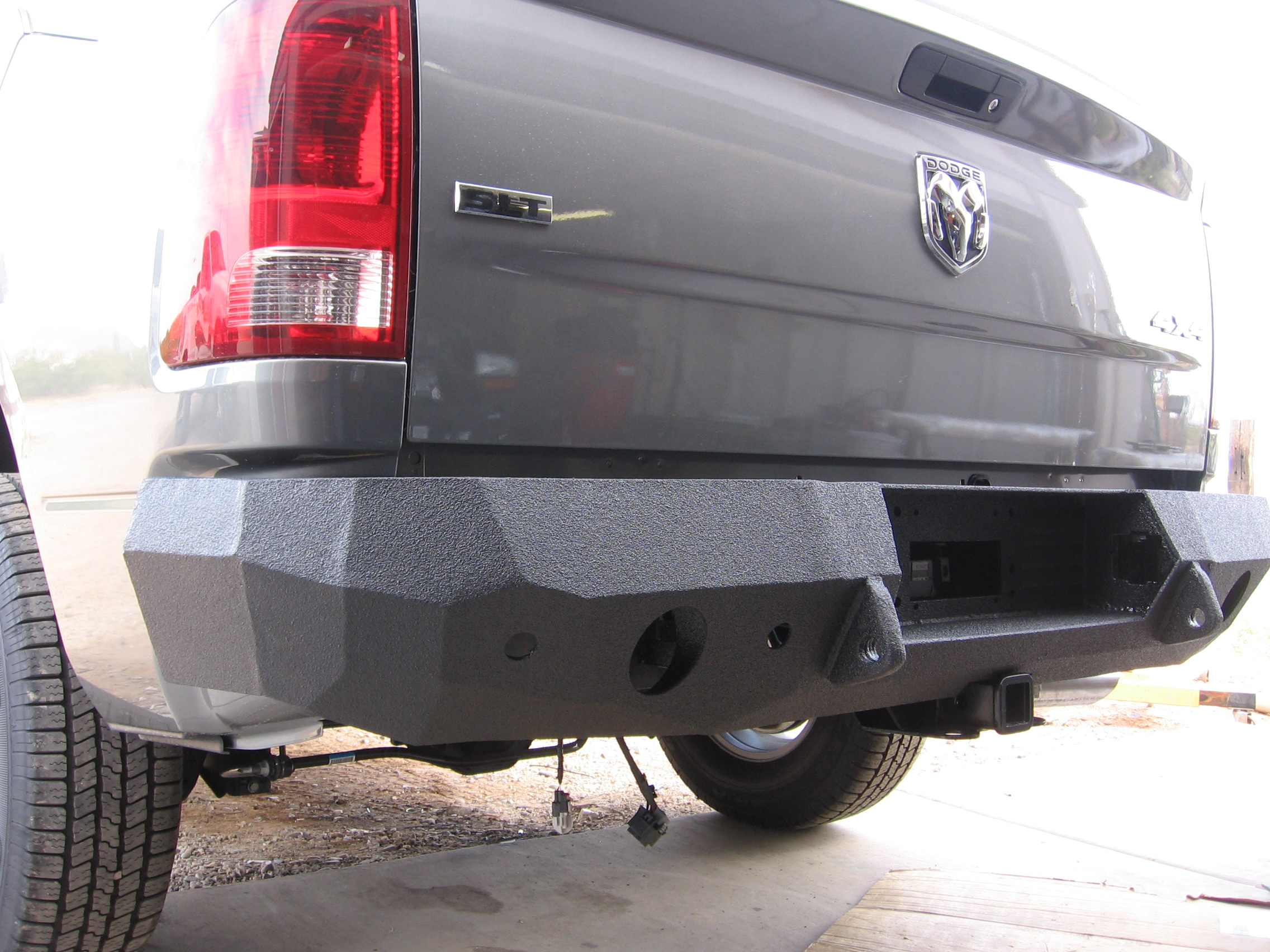 09-13 Dodge 1500 Rear Base Bumper 09-13 Dodge 1500 Rear Base Bumper