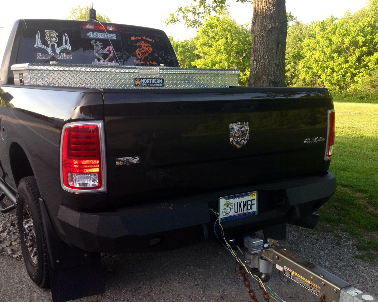 10-16 Dodge 2500 Rear Base Bumper 10-16 Dodge 2500 Rear Base Bumper