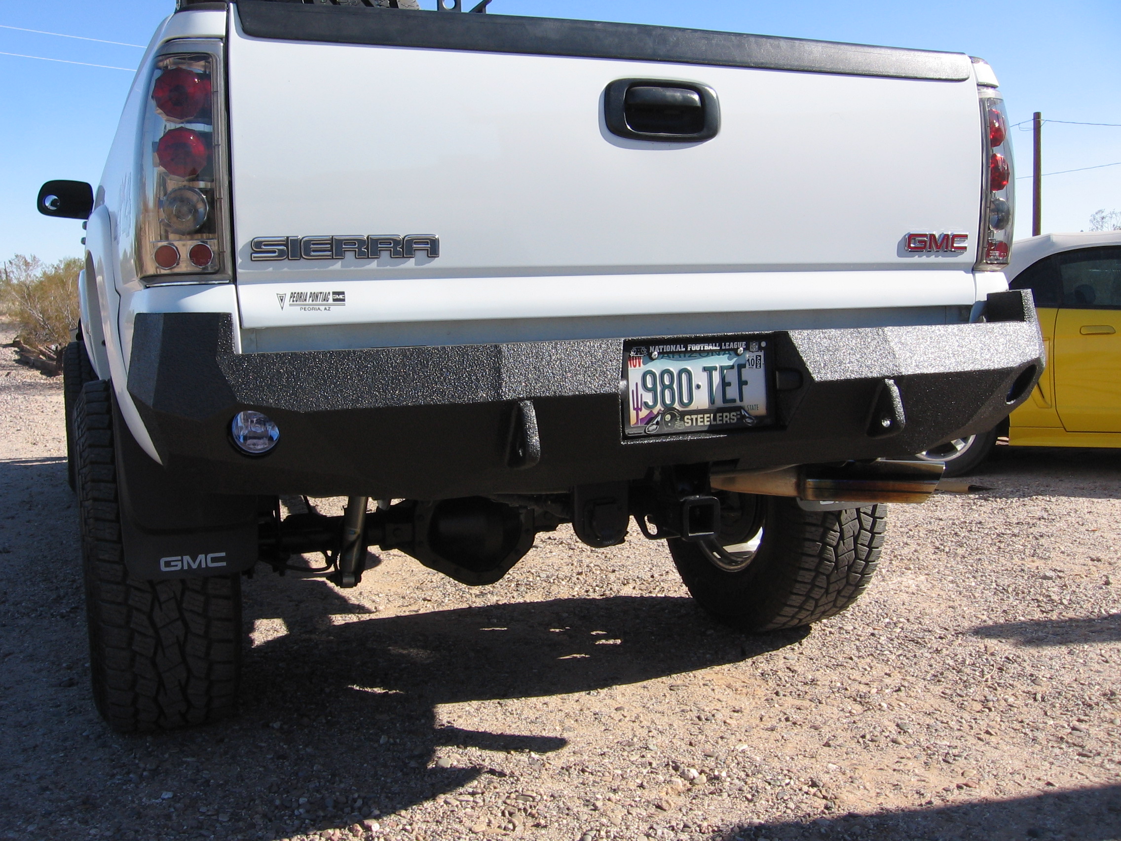 03-07 GMC 2500 Rear Base Bumper 03-07 GMC 2500 Rear Base Bumper