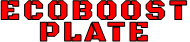 ECOBOOST PLATE